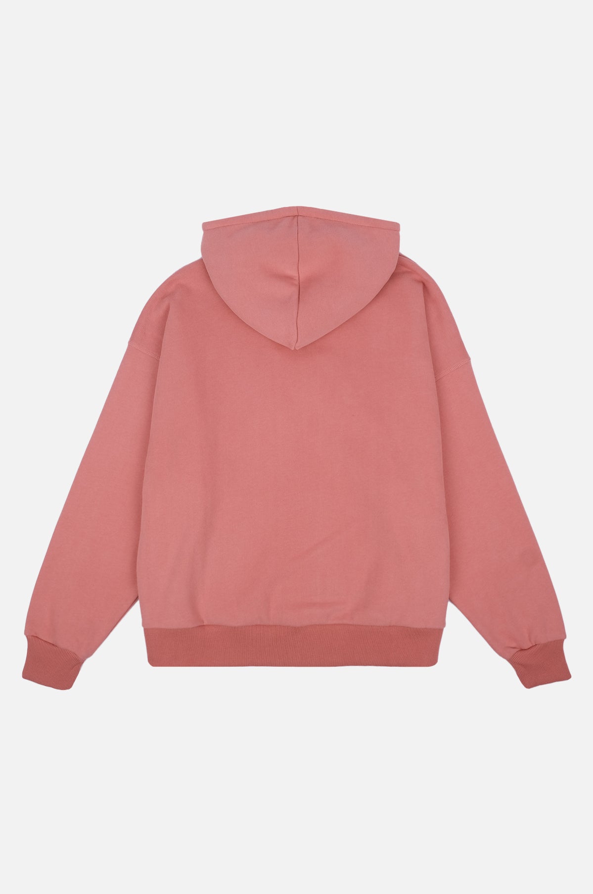 Sudadera Capucha Cremallera Mujer Oversized Orgánica Esencial Rossette Pink