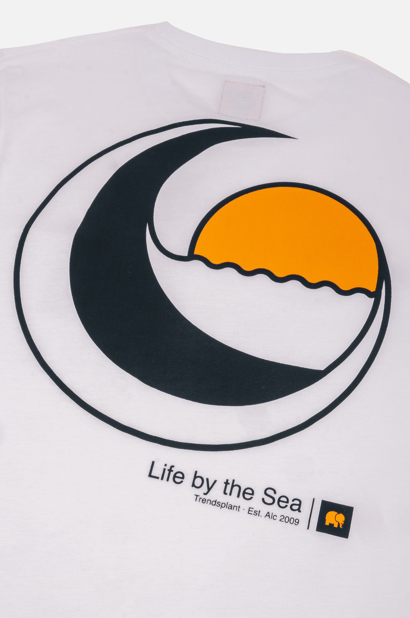 Camiseta orgánica Life By The Sea V White