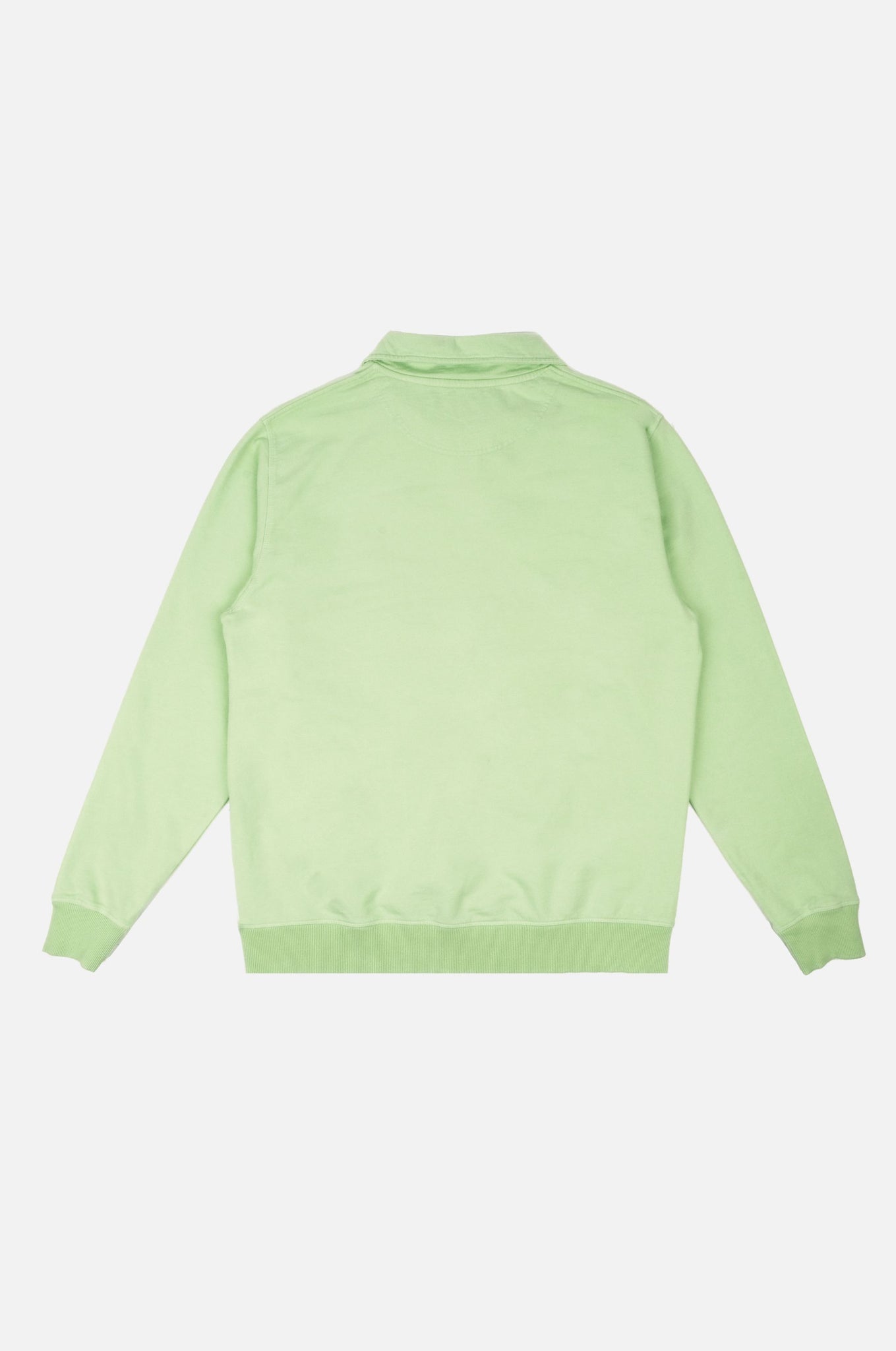 Sauce Pigment Dyed Quarter Zip Sweater Spring Green
