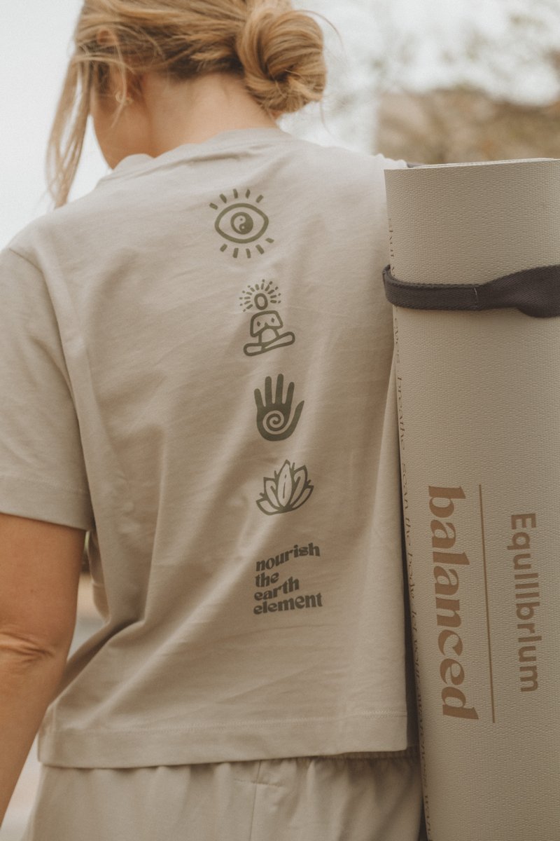 Women's Trendsplant x Equilibrium - Camiseta Pocket Ivory