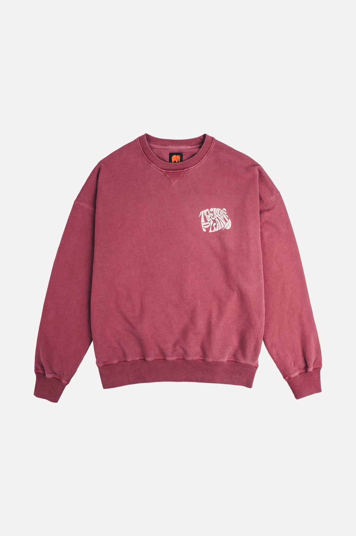 Sudadera Mujer Pigment Oversize Planes Cherry Red
