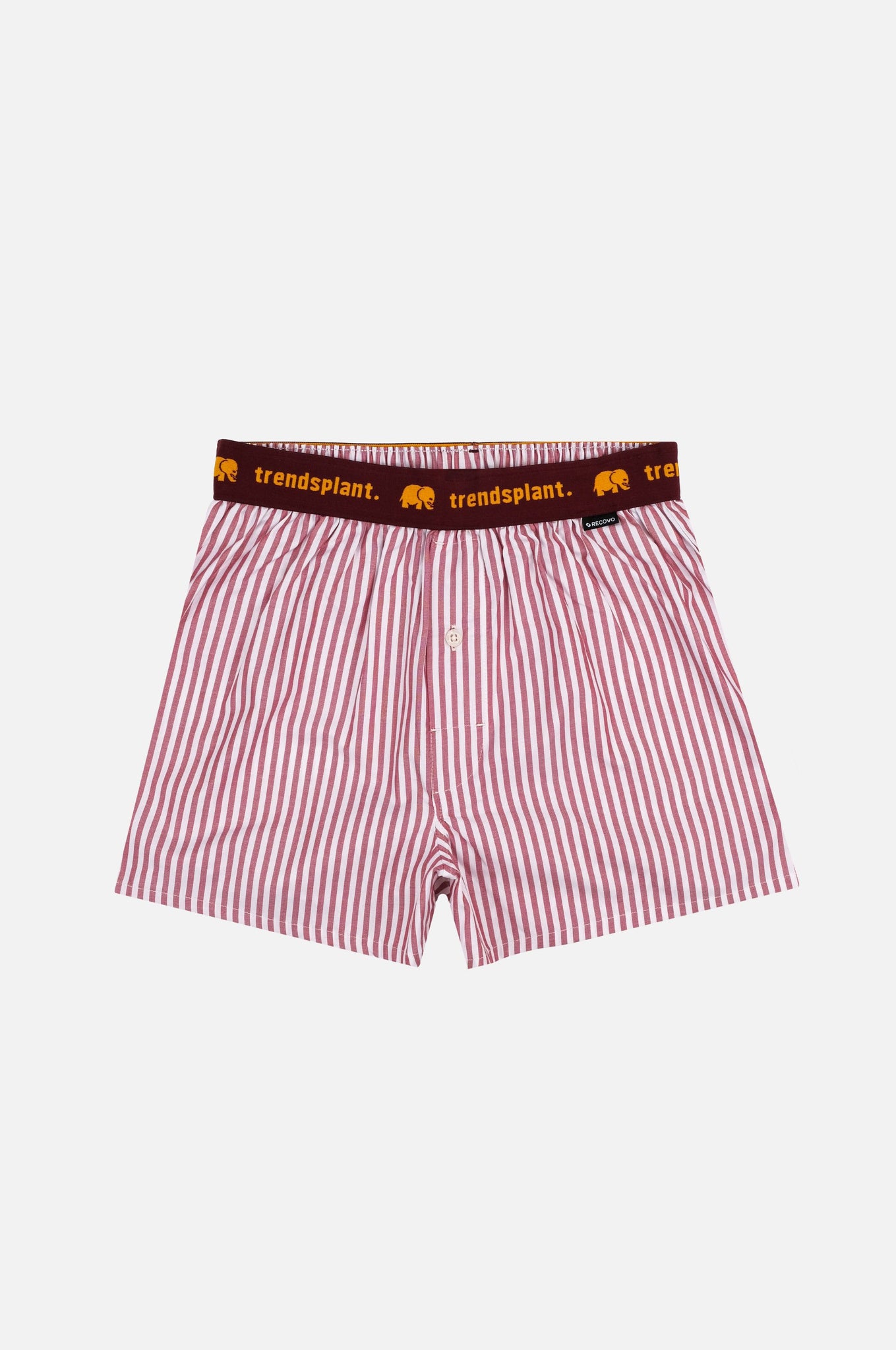 Recovo® x Trendsplant Striped Boxer Shorts Red