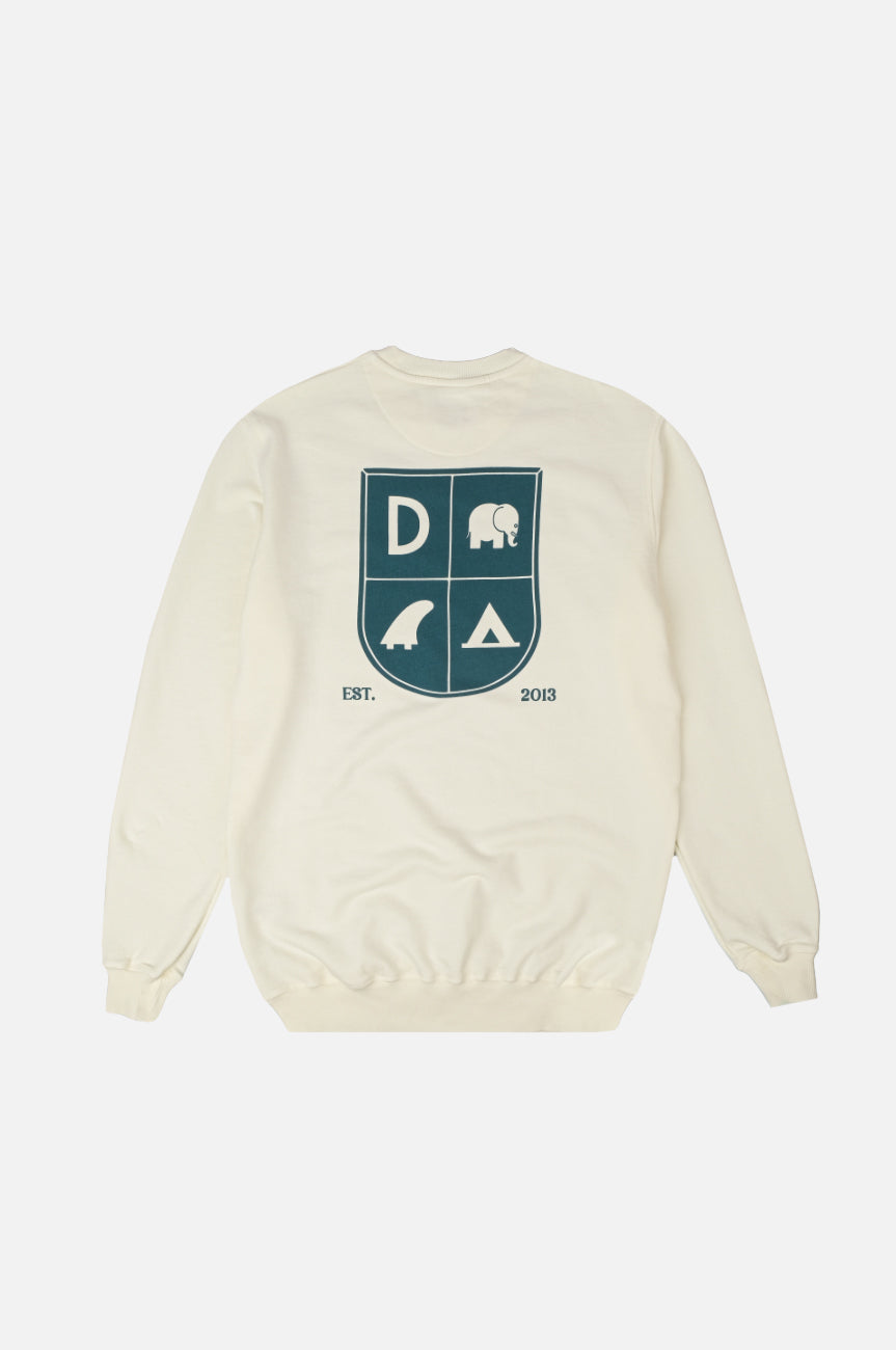 Dream Club Heavy Pigment Sweater Cannoli Cream White