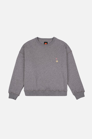 Silhouette frontale della felpa oversize donna Antonyo Marest x Trendsplant Art Hut in Sport Grey | TP_IMAGE_TYPE=SILHOUETTE_FRONT