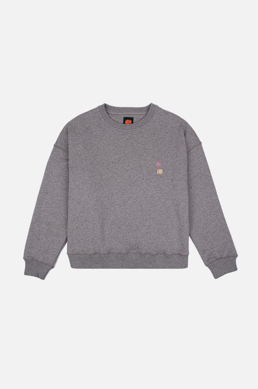 Silhouette frontale della felpa oversize donna Antonyo Marest x Trendsplant Art Hut in Sport Grey | TP_IMAGE_TYPE=SILHOUETTE_FRONT