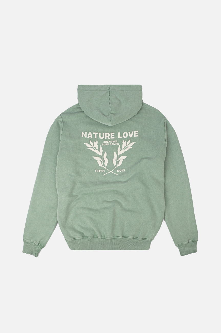 Nature Love Heavy Pigment Hoodie Feldspar Green