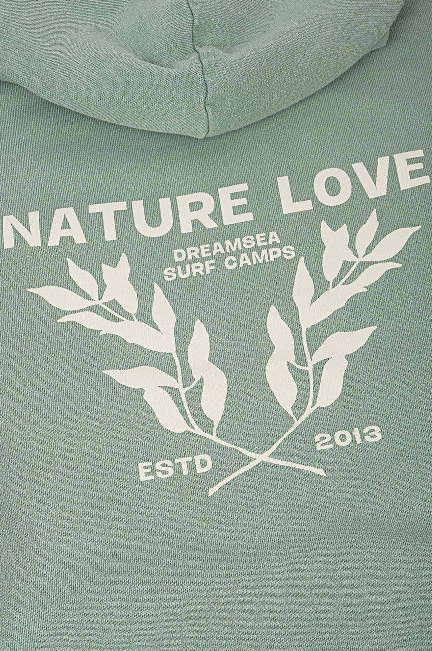 Nature Love Heavy Pigment Hoodie Feldspar Green