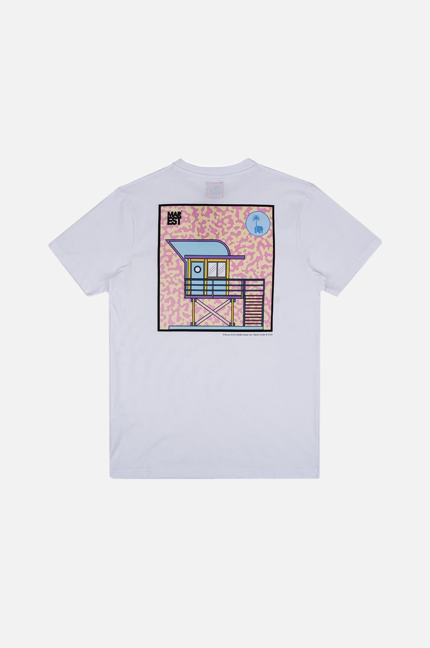 Silhouette de dos du T-Shirt Antonyo Marest x Trendsplant Art Hut White | TP_IMAGE_TYPE=SILHOUETTE_BACK