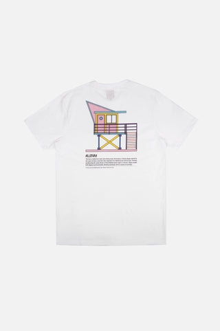 Silhouette posteriore della T-Shirt Allegra Hut in bianco | TP_IMAGE_TYPE=SILHOUETTE_BACK