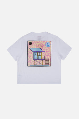 Silhouette posteriore della T-shirt da donna Antonyo Marest x Trendsplant Art Hut in bianco | TP_IMAGE_TYPE=SILHOUETTE_BACK