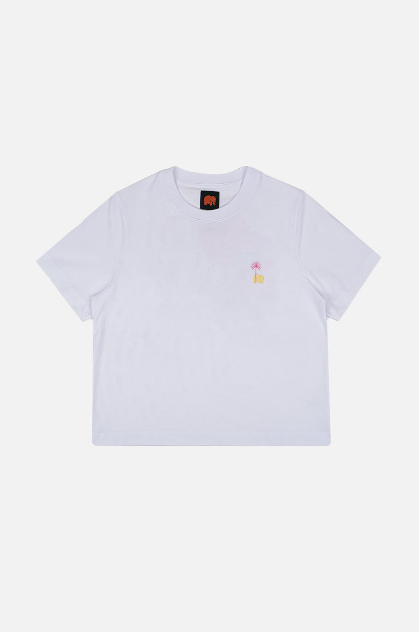 Silhouette frontale della T-shirt donna Antonyo Marest x Trendsplant Art Hut White | TP_IMAGE_TYPE=SILHOUETTE_FRONT