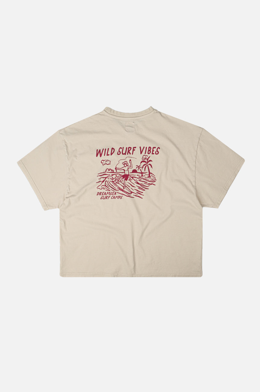 Wild Surf Pigment T-Shirt Almond Milk