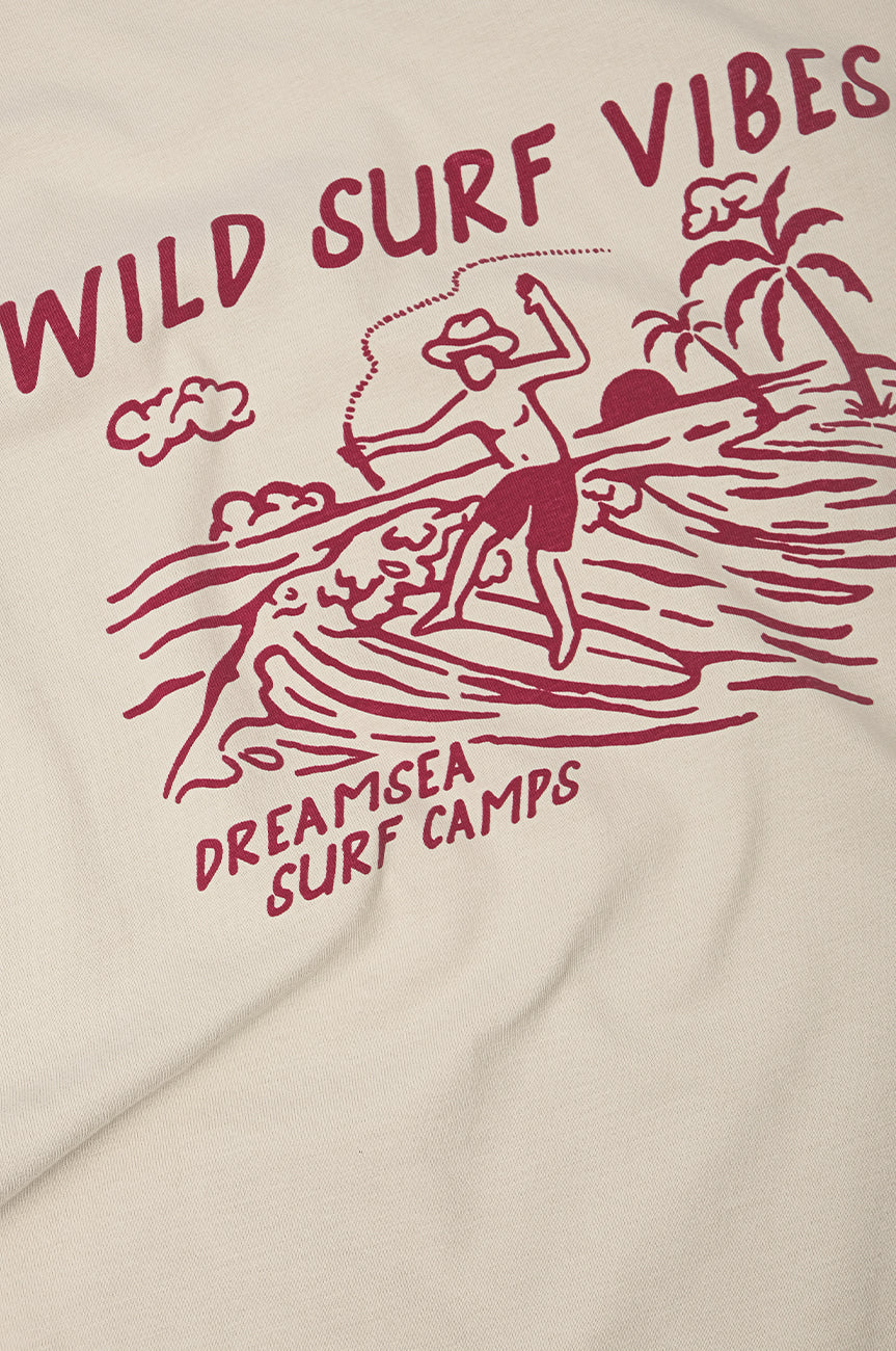 Wild Surf Pigment T-Shirt Almond Milk