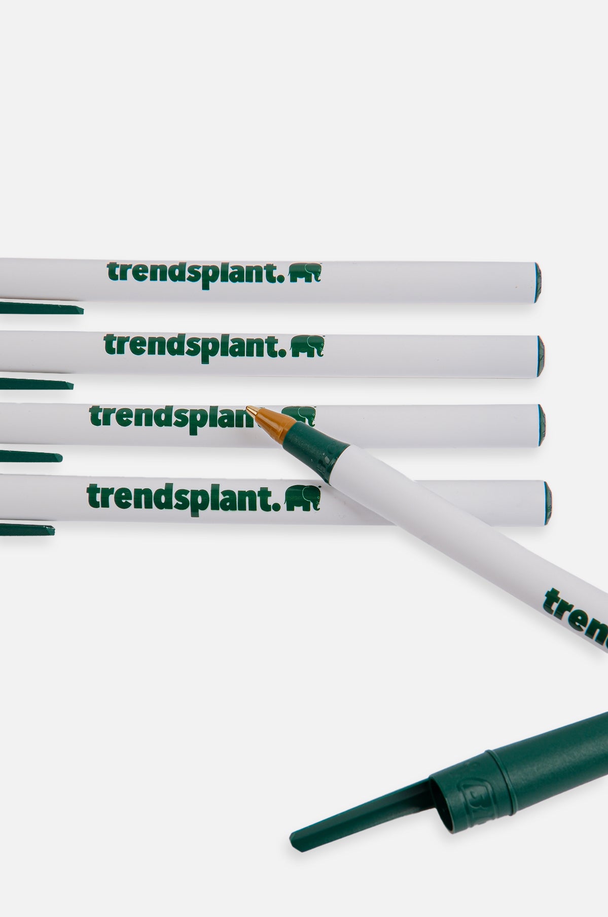 Logo BIC® Eco Ball Pen 5 Pack White/Trendsplant Green