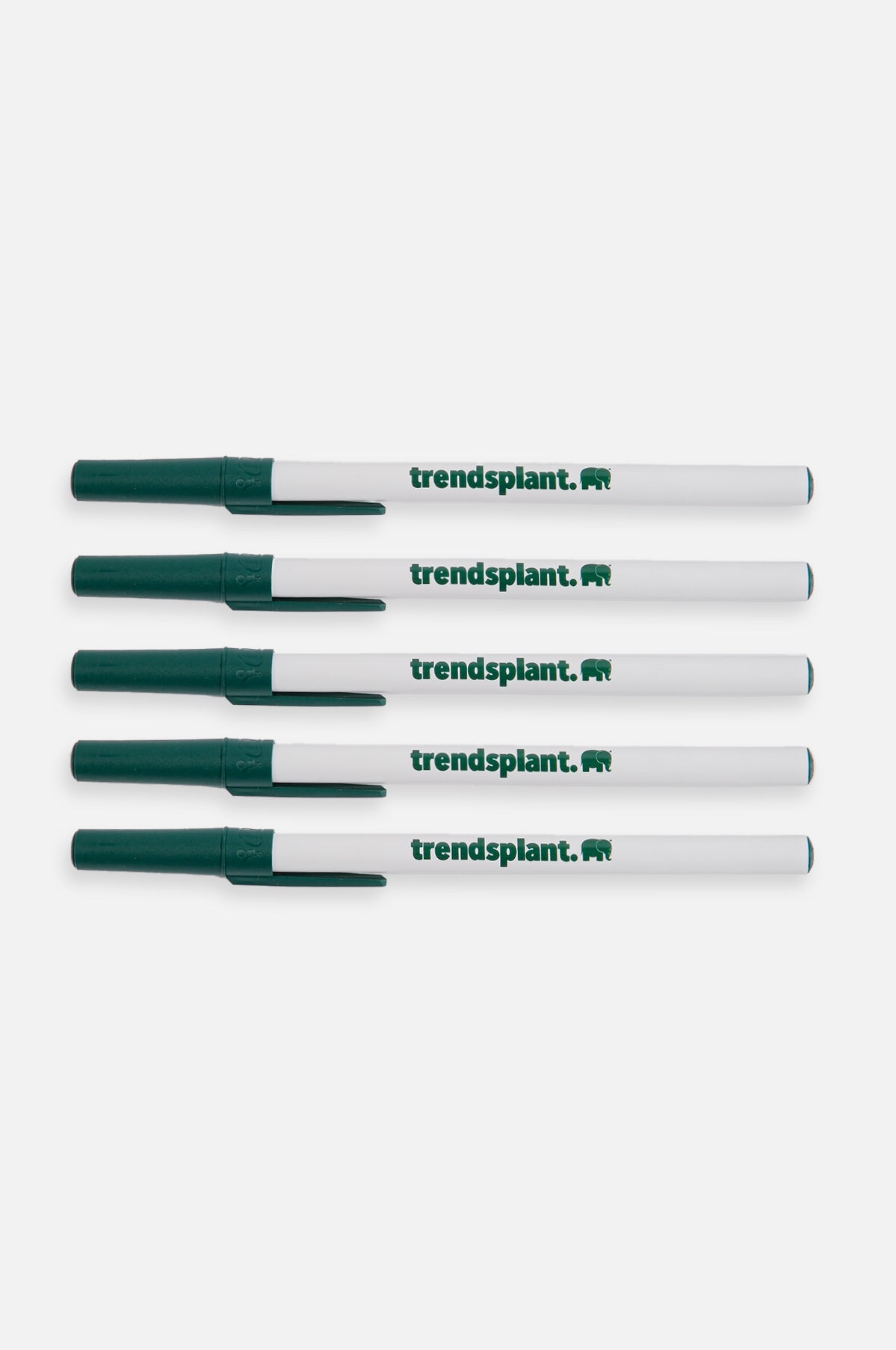 Logo BIC® Eco Ball Pen 5 Pack White/Trendsplant Green