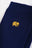 Detail of Essential Light Crew Socks in Navy featuring a gold emblem | TP_IMAGE_TYPE=DETAIL