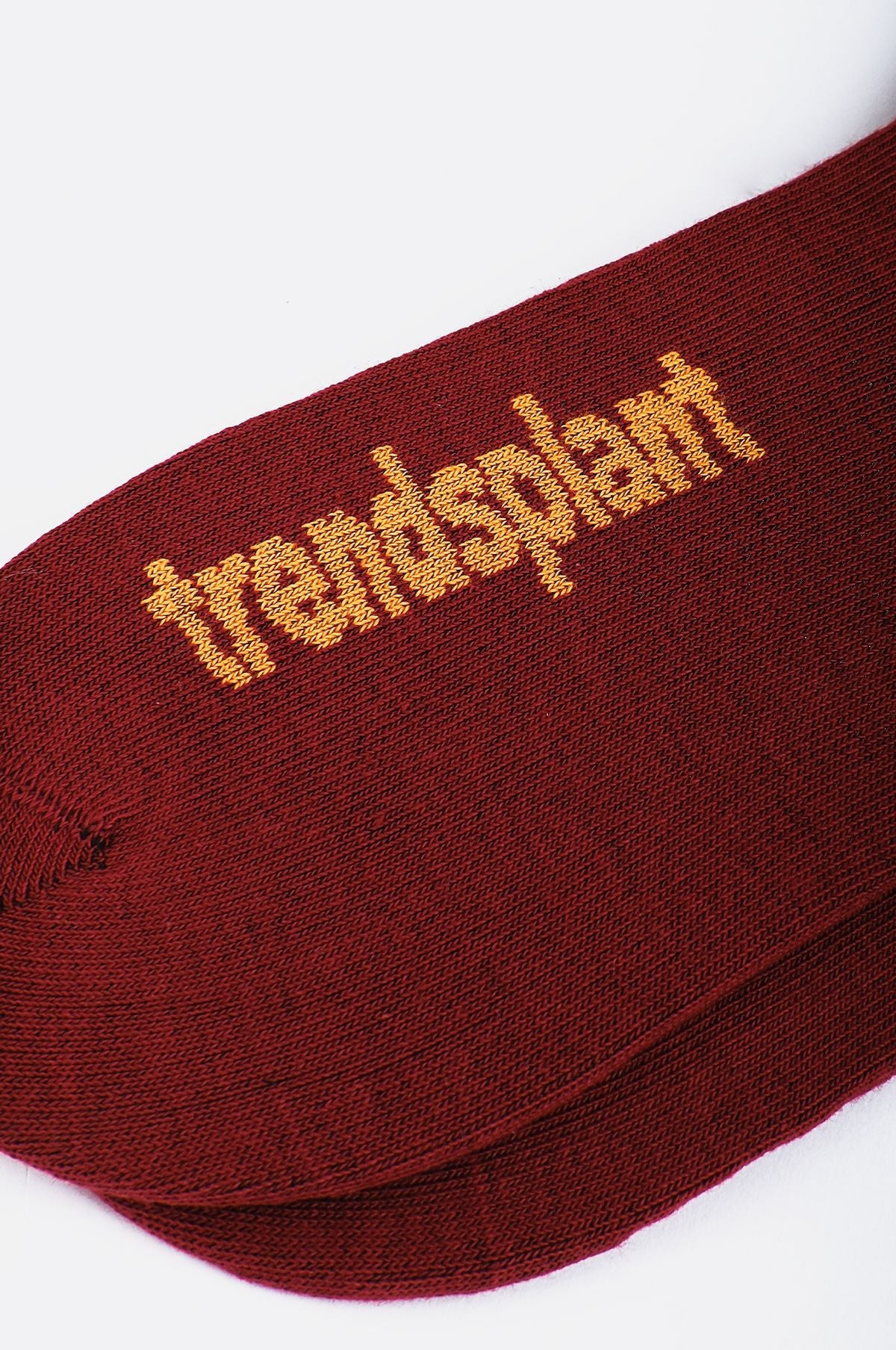 Essential Light Crew Socks Wine Red