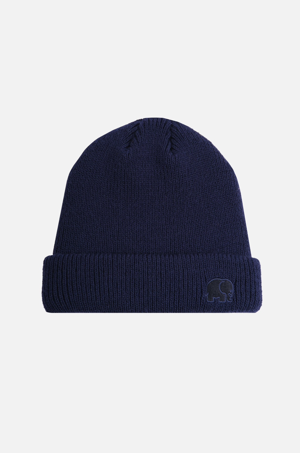 Campana Cuff Beanie en color Navy con puño vuelto y un discreto detalle de logo bordado | TP_IMAGE_TYPE=SILHOUETTE_FRONT