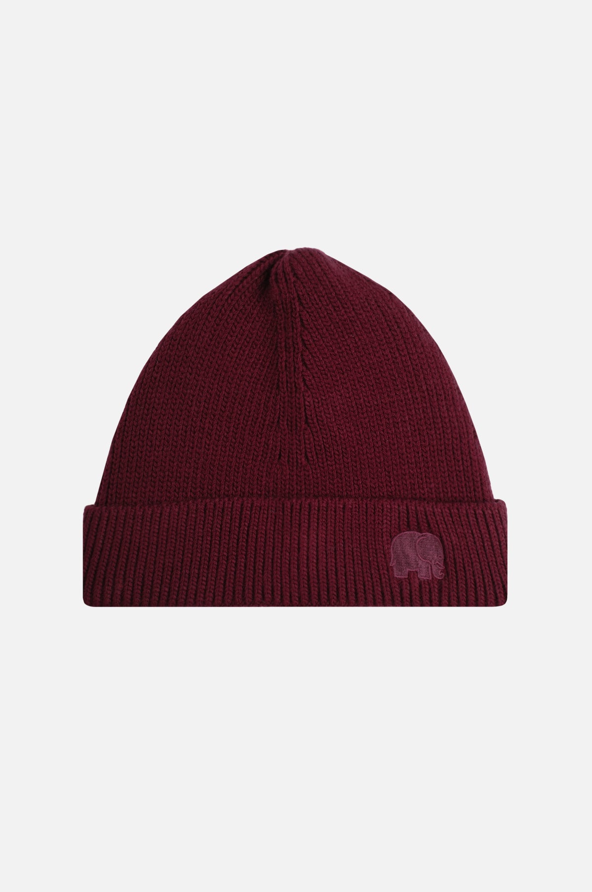 Silhouette frontale del Safor Rib Knit Beanie in Bordeaux | TP_IMAGE_TYPE=SILHOUETTE_FRONT