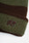 Vista dettagliata del Montcabrer Beanie in Khaki/Coffee che mostra la texture della maglia e il logo elefante ricamato. | TP_IMAGE_TYPE=DETAIL