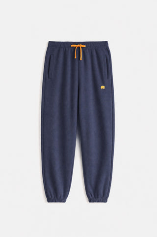 Organic Essential Sweatpants in Trendsplant Blue con coulisse arancione | TP_IMAGE_TYPE=SILHOUETTE_FRONT