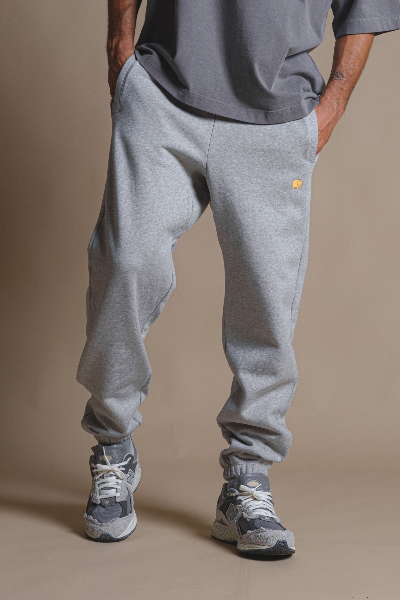 Organic Essential Sweatpants Heather Grey