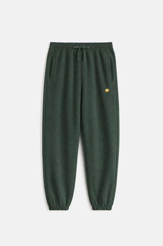 Organic Essential Sweatpants color Scarab Green, con tasche laterali ed elastico in vita | TP_IMAGE_TYPE=SILHOUETTE_FRONT