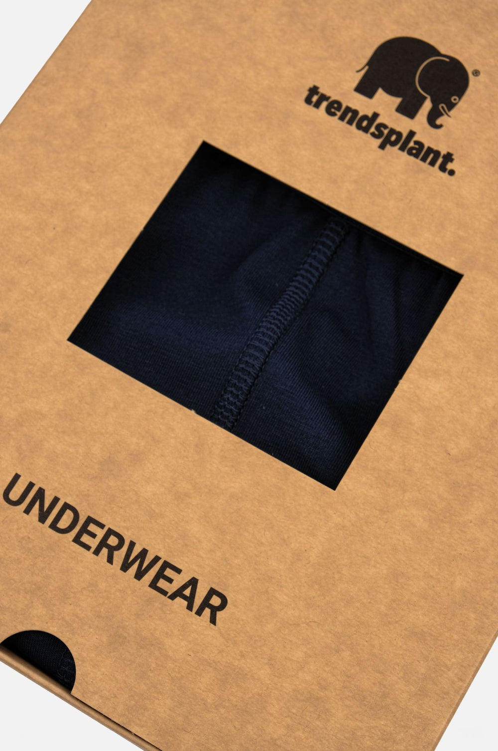 Dettaglio ravvicinato degli Organic Essential Boxer Briefs nella confezione Navy | TP_IMAGE_TYPE=DETAIL