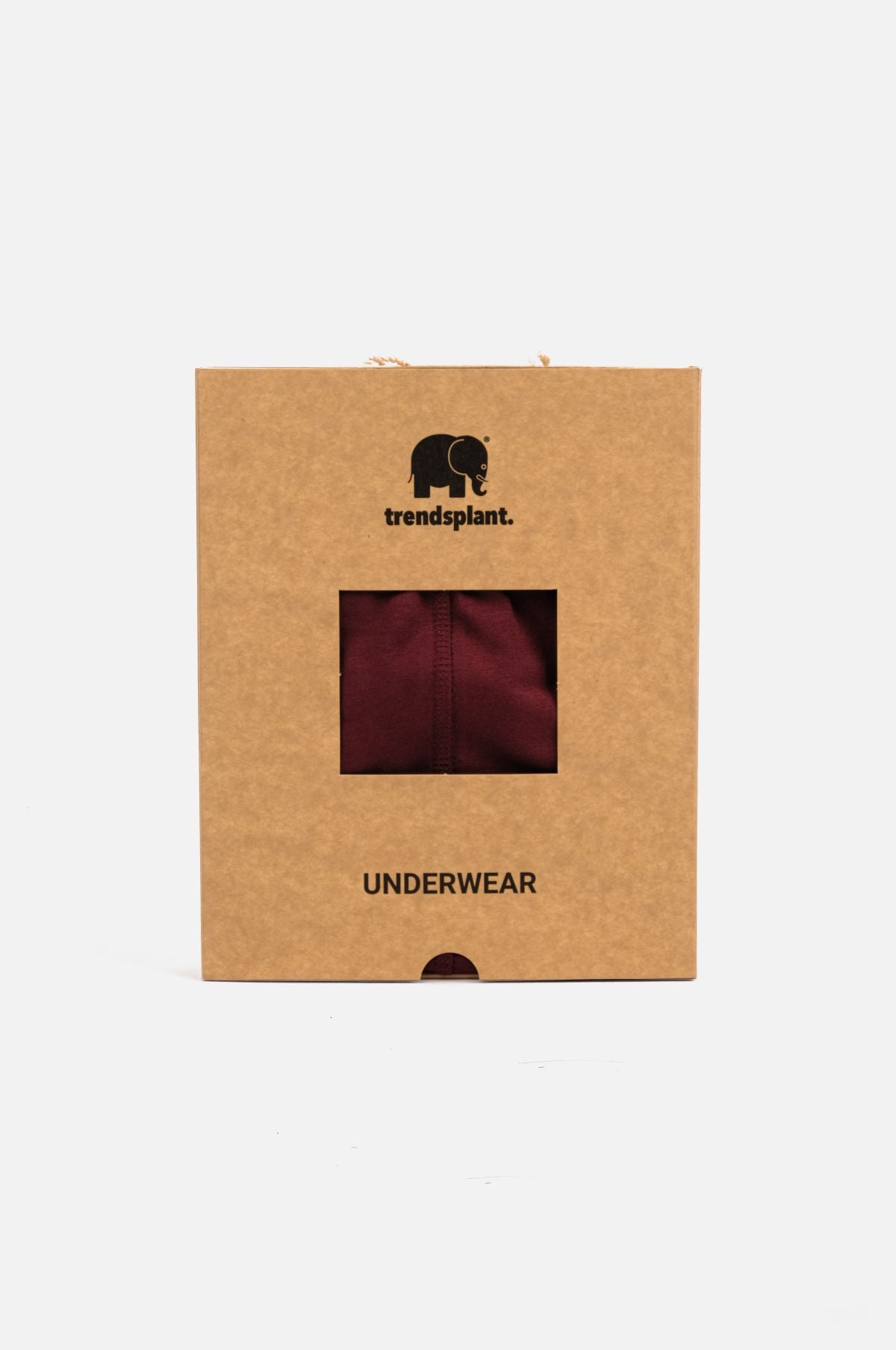 Boxer Briefs Essential Organic bordeaux presentati nella confezione | TP_IMAGE_TYPE=DETAIL