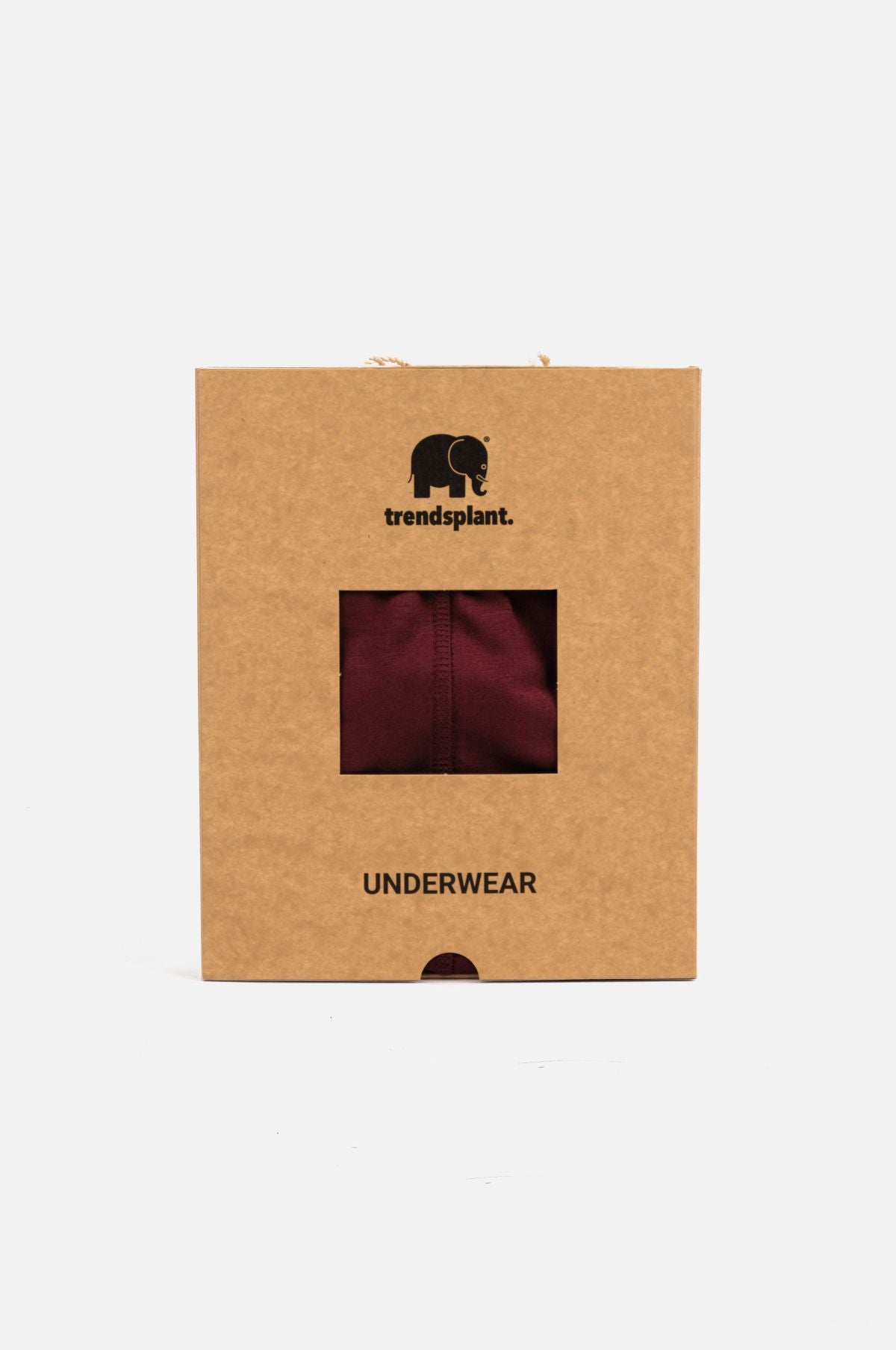 Organic Essential Boxer Briefs Burgundy