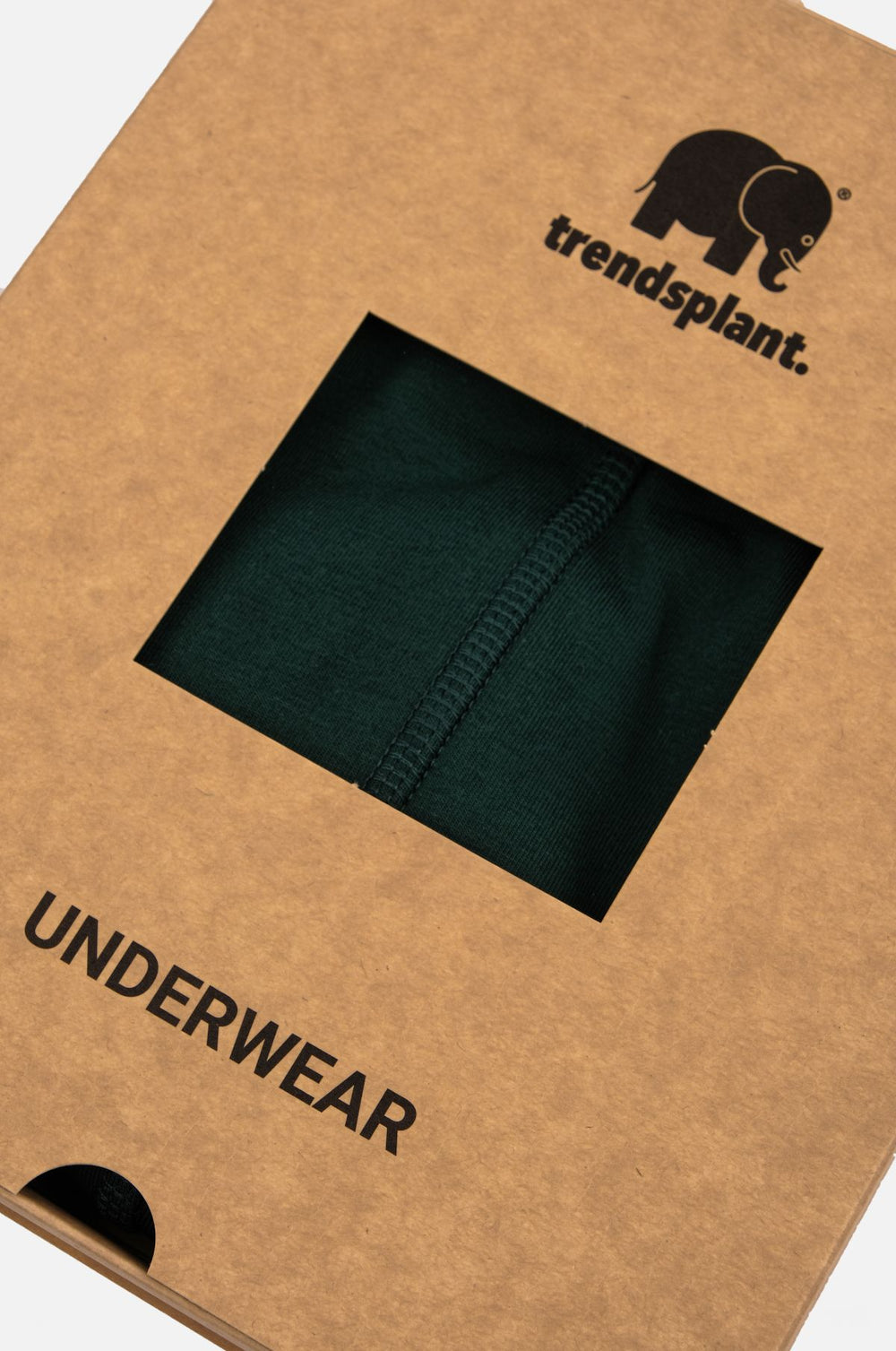 Dettaglio ravvicinato di Organic Essential Boxer Briefs in confezione verde | TP_IMAGE_TYPE=DETAIL