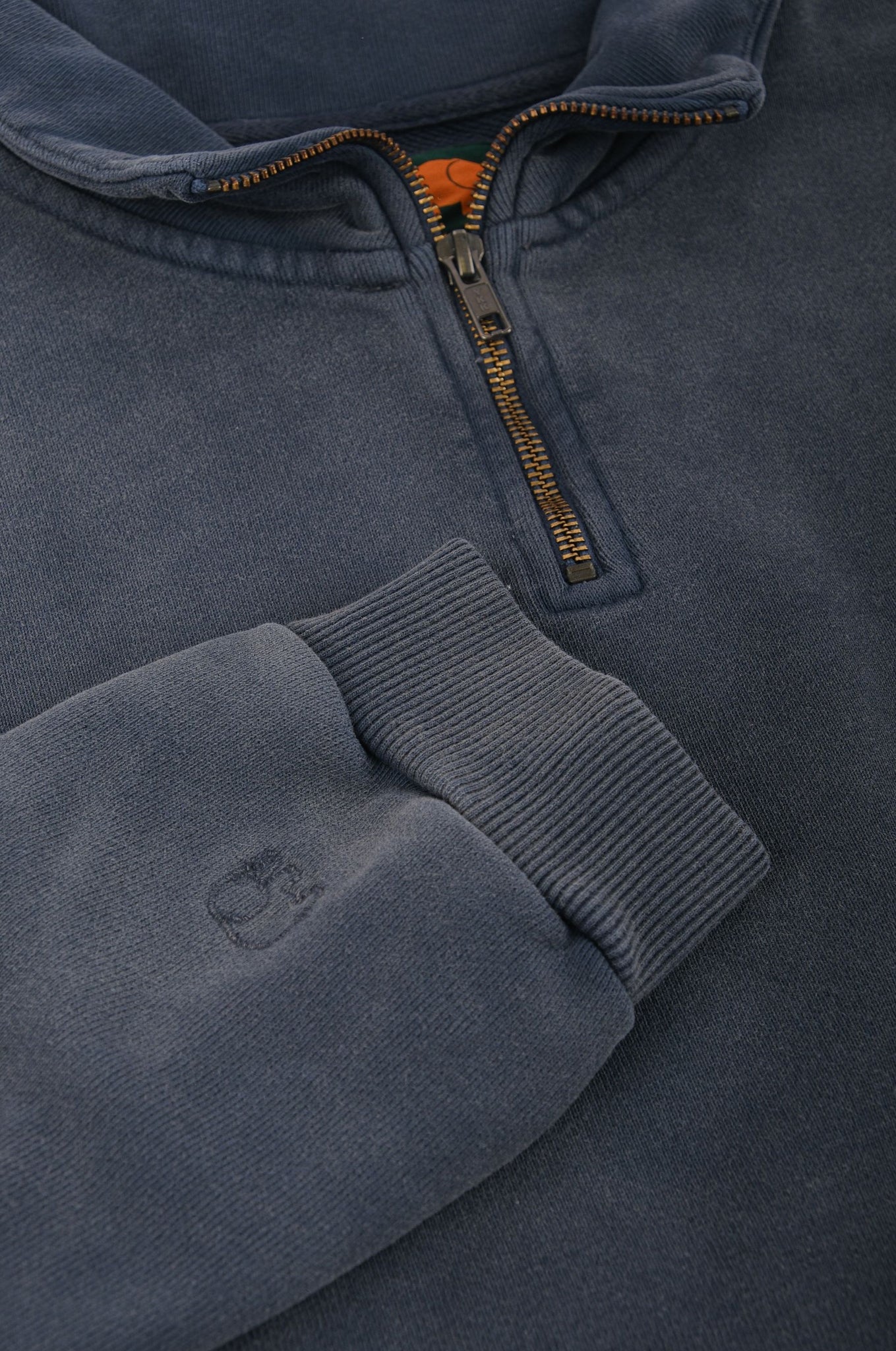 The Super Heavy Oversized Quarter Zip Sweater Total Eclipse