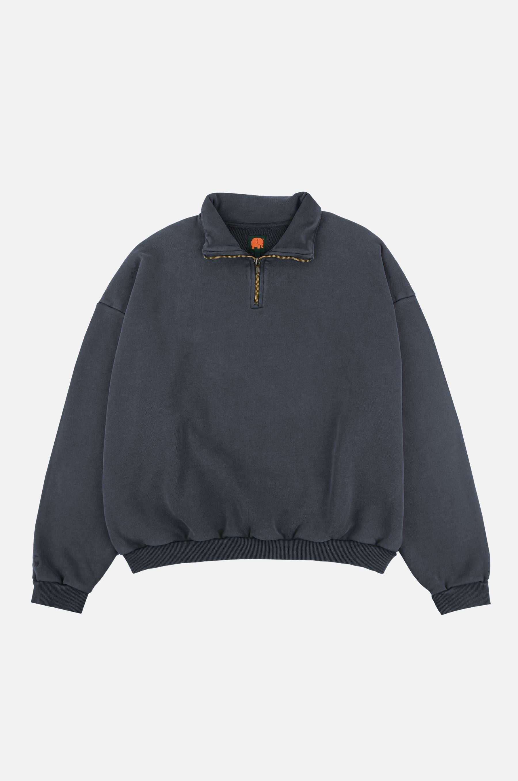 The Super Heavy Oversized Quarter Zip Sweatshirt Total Eclipse