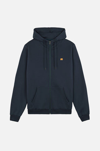 Silhouette avant du Organic Essential Zip Hoodie Trendsplant Blue | TP_IMAGE_TYPE=SILHOUETTE_FRONT