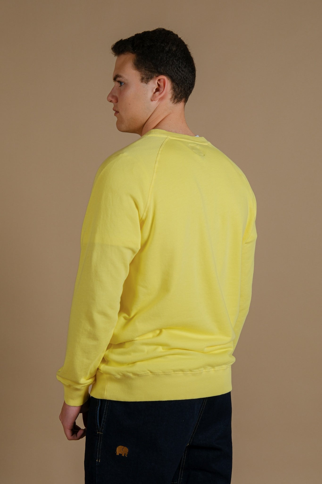 Essential Lightweight Pigment Sweater Date Yellow