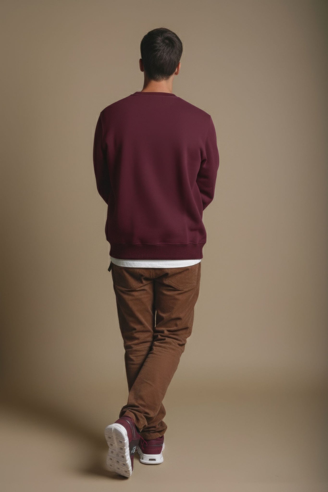 Organic Essential Sweater Burgundy