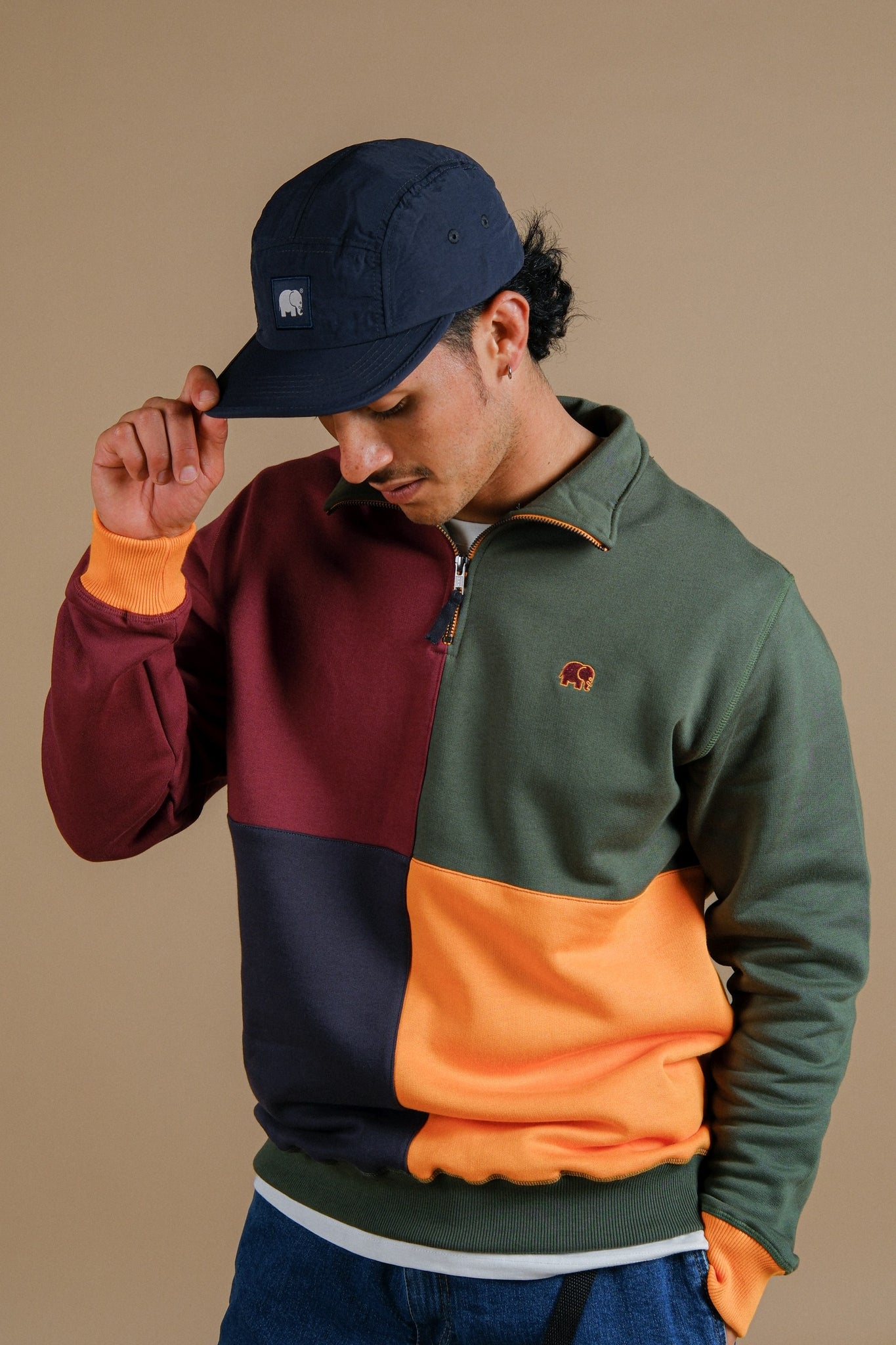 Water Repellent Nylon Five Panel Cap Trendsplant Blue