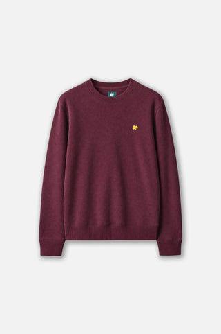 Organic Essential Sweatshirt in Rosso vino vista dal davanti | TP_IMAGE_TYPE=SILHOUETTE_FRONT