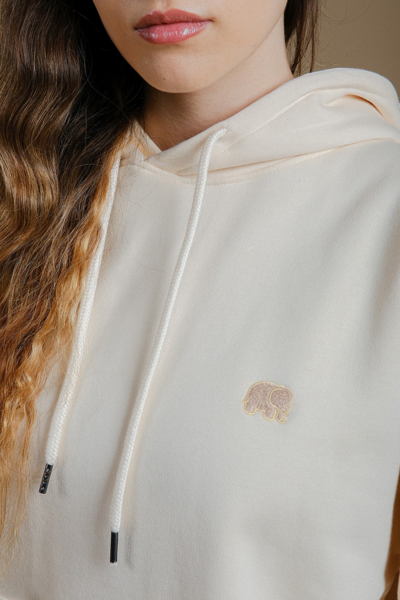 Women's Organic Essential Oversized Hoodie Ivory