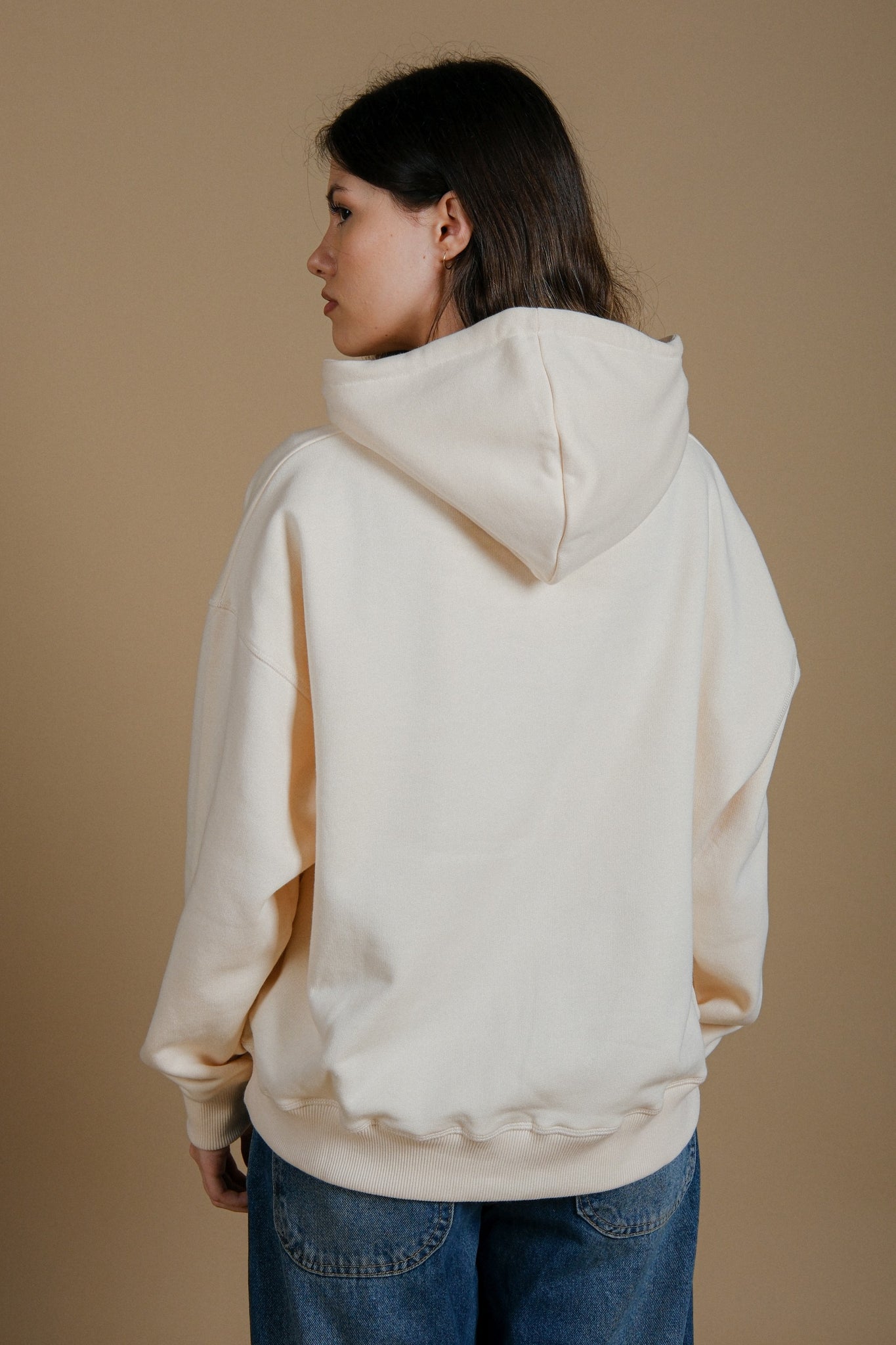 Women's Organic Essential Oversized Hoodie Ivory