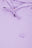 Dettaglio ravvicinato della Women's Organic Essential Oversized Hoodie da donna in lavanda con coulisse e sottile ricamo di un elefante | TP_IMAGE_TYPE=DETAIL