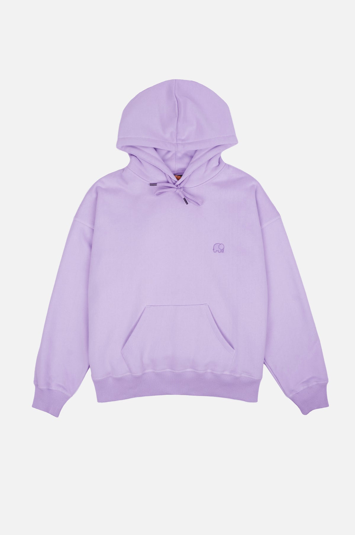 Silhouette de face de la Women's Organic Essential Oversized Hoodie en lavande | TP_IMAGE_TYPE=SILHOUETTE_FRONT