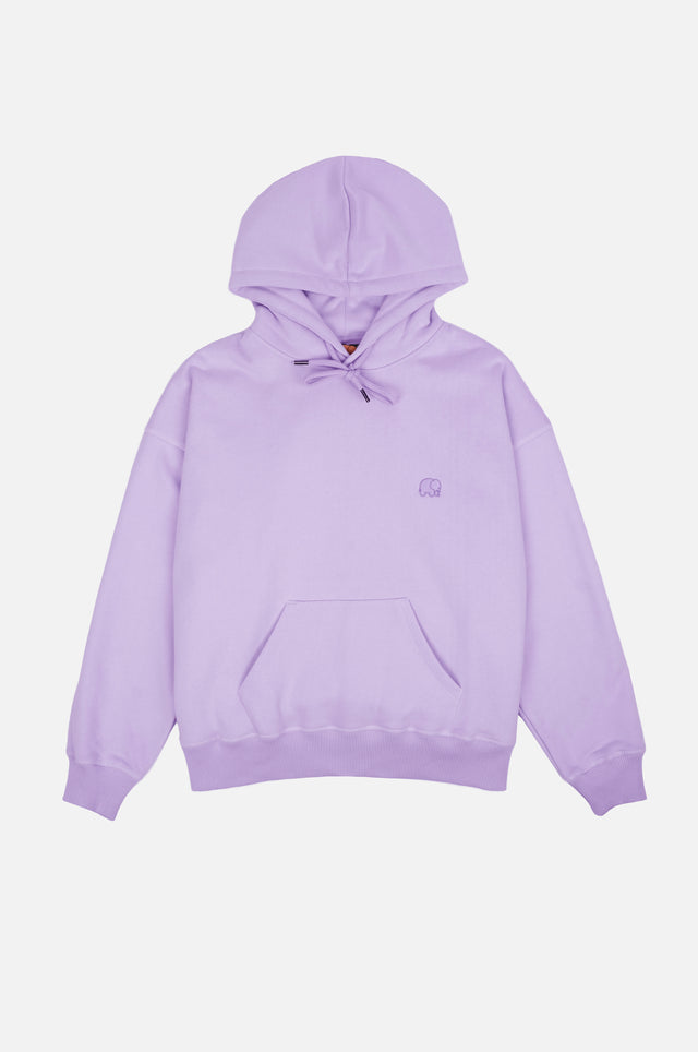 Silhouette de face de la Women's Organic Essential Oversized Hoodie en lavande | TP_IMAGE_TYPE=SILHOUETTE_FRONT