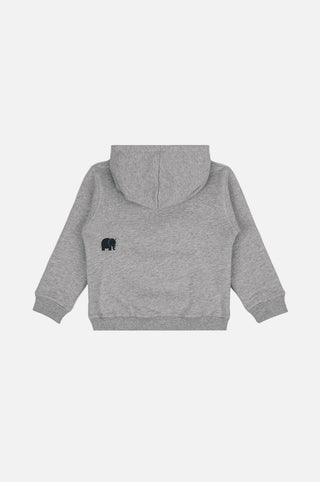 Silhouette posteriore del Kid's Organic Classic Hoodie Heather Grey | TP_IMAGE_TYPE=SILHOUETTE_BACK