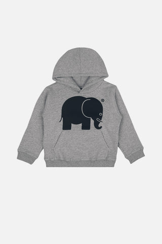 Silhouette frontale della felpa con cappuccio classica biologica per bambini Heather Grey | TP_IMAGE_TYPE=SILHOUETTE_FRONT