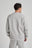 Persona che indossa una Organic Essential Sweatshirt in Heather Grey, vista di spalle | TP_IMAGE_TYPE=MODEL_BACK