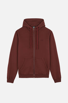 Essential Zip Hoodie Andorra Brown