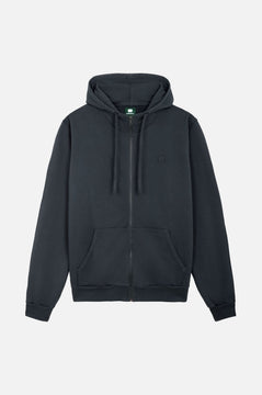 Essential Zip Hoodie Bitumen Grey