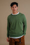 Essential Lightweight Pigment Sweater Pinnas Green