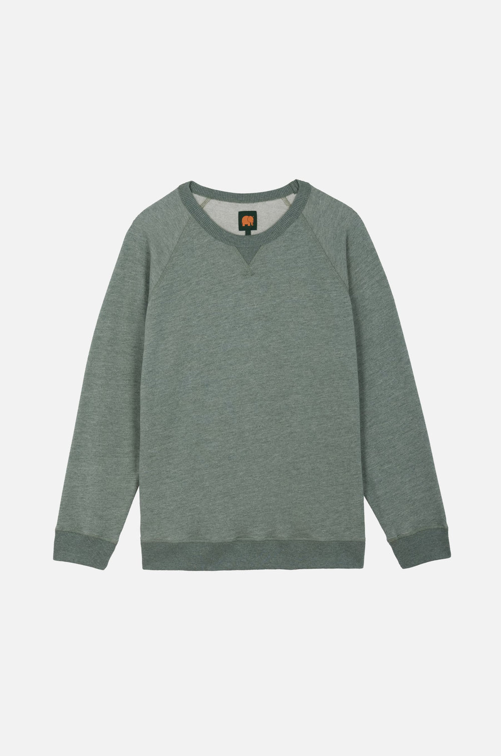 Silhouette de face du Essential Lightweight Sweatshirt en Salty Green | TP_IMAGE_TYPE=SILHOUETTE_FRONT